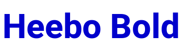Heebo Bold fuente